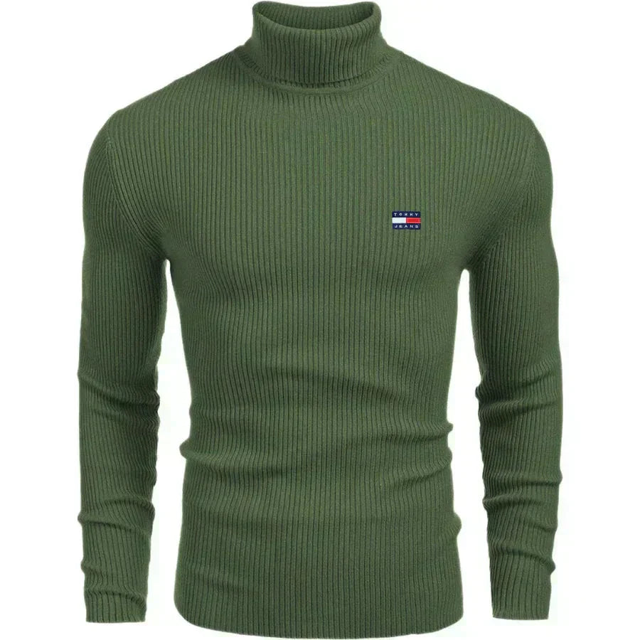 TH Turtleneck Classic Knit Sweater