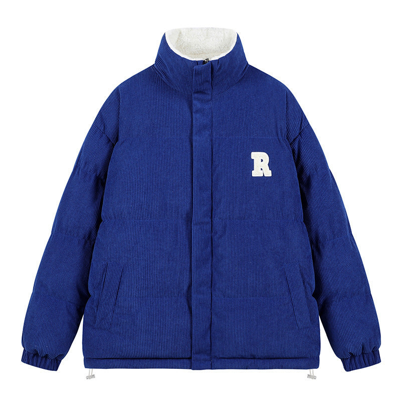 Kaschmirgefütterter Mantel, beidseitig tragbar, warmer Mantel mit lockerem Revers