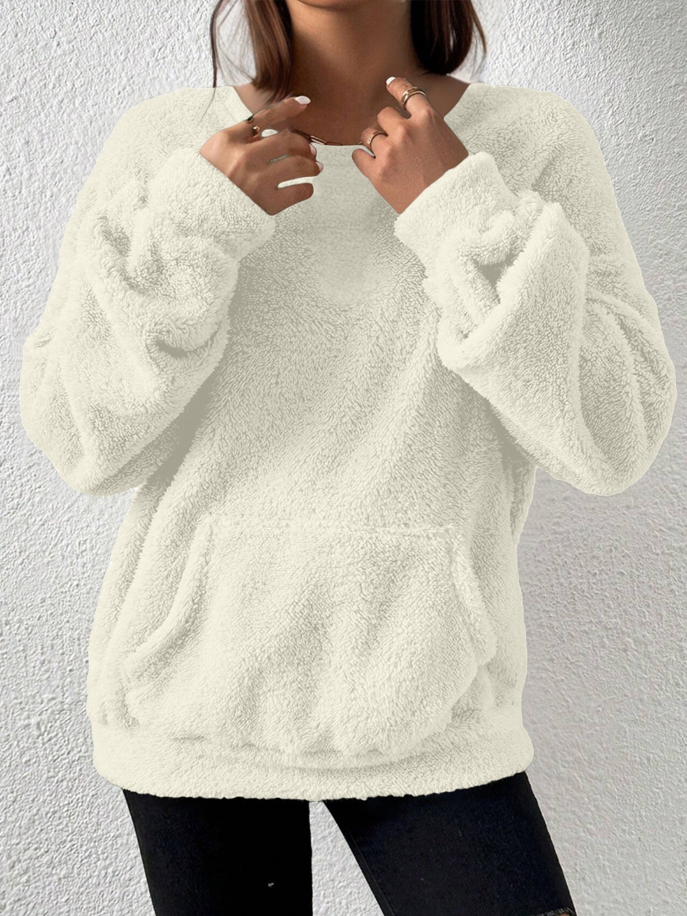 Women’s Solid Colour Long-Sleeve Sweater