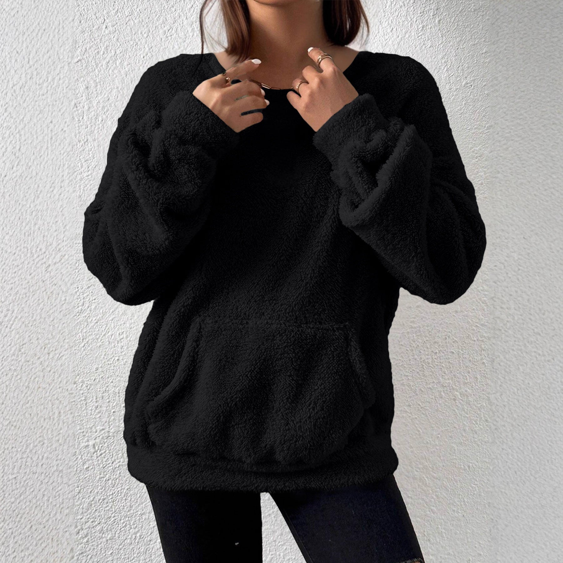 Women’s Solid Colour Long-Sleeve Sweater