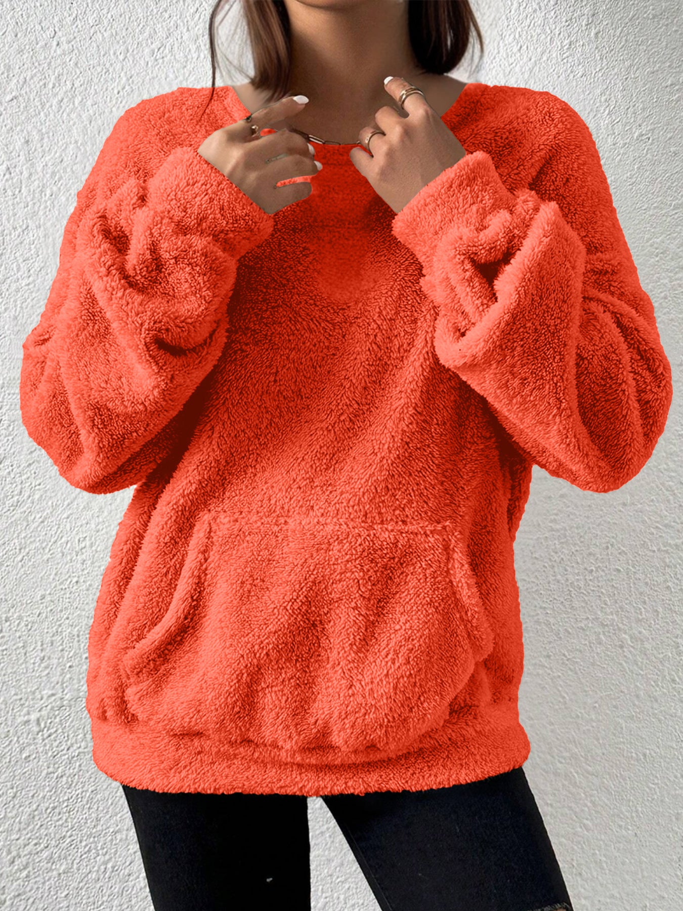 Women’s Solid Colour Long-Sleeve Sweater