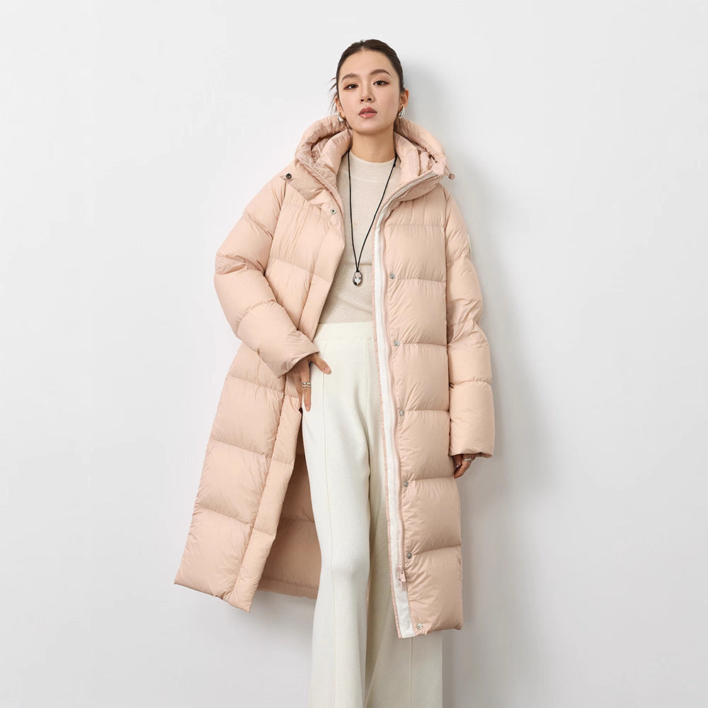 Women’s Slim-Fit Warm Over-the-Knee Down Coat