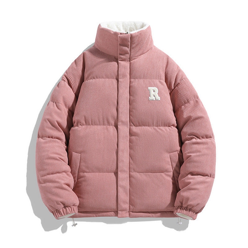 Kaschmirgefütterter Mantel, beidseitig tragbar, warmer Mantel mit lockerem Revers